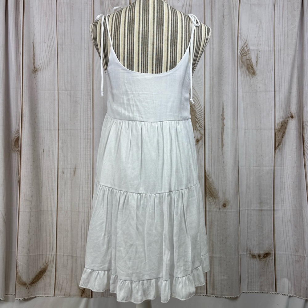 Altar'd State Boho Dress Tiered Flowy Lightweight Summer Mini White Sz Small - Picture 3 of 11